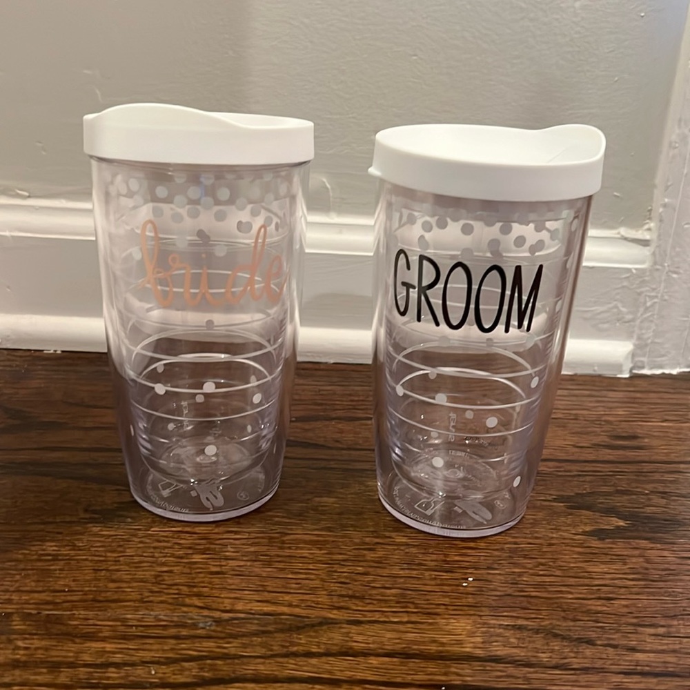 Bride & Groom 16 Oz Wedding Tervis Tumblers